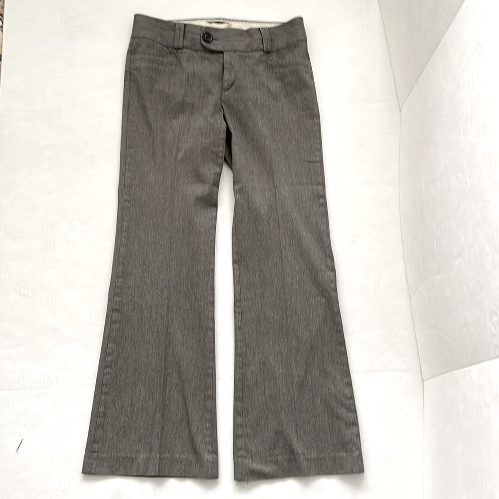 Banana Republic Trouser 323 Martin Fit Flare Leg Cotton Work Pants Size 8